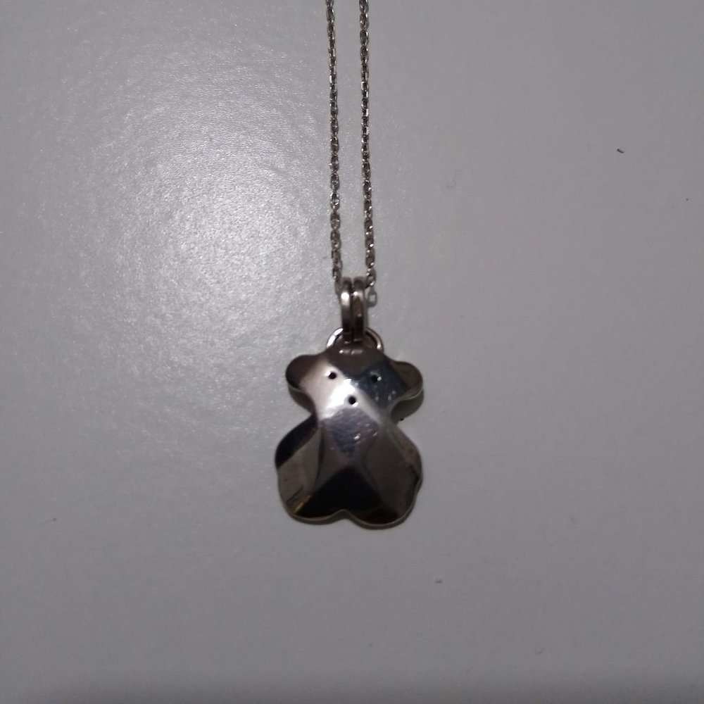 Tous Silver Pendant and Necklace